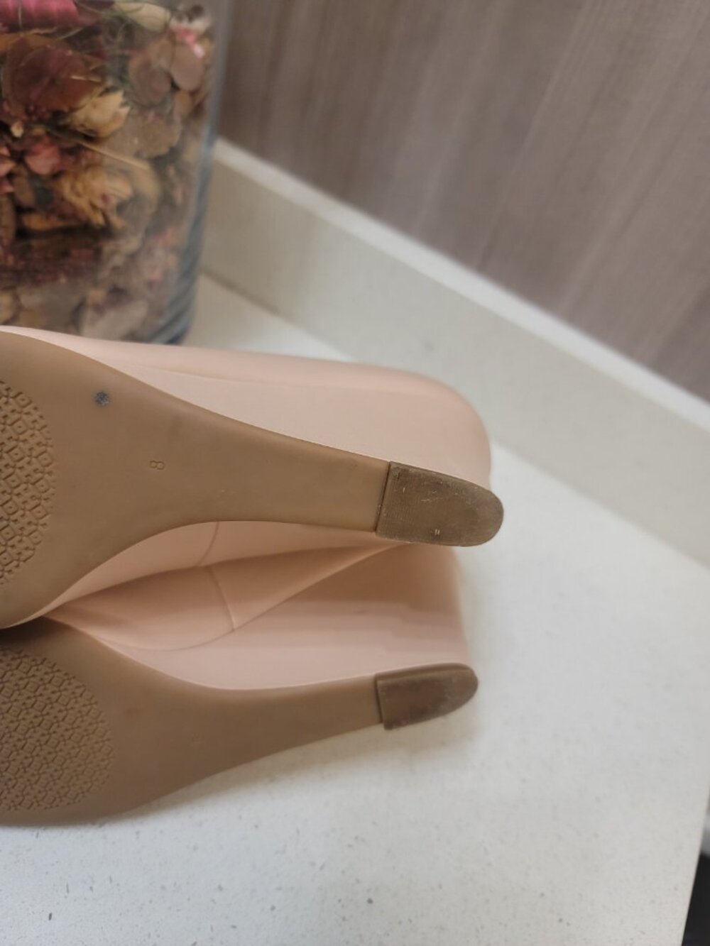Tory Burch Leather Chelsea 65MM Medallion Wedge In Pink Size 8 - Picture 7 of 10